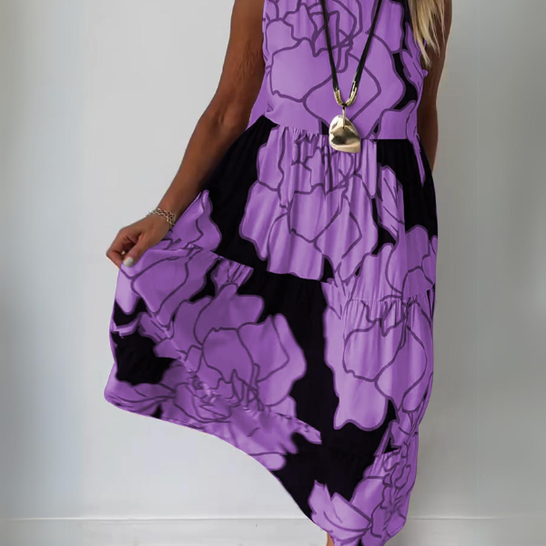 Aveline | Stijlvolle Bloemenprint Jurk